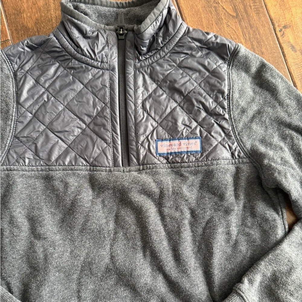 Vineyard Vines Boys Quilted Performance ShepShirt 1/4 zip Sweatshirt size S 8-10 - Picture 4 of 6